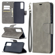 Load image into Gallery viewer, Retro Lambskin Texture Pure Color Horizontal Flip PU Leather Case with Holder &amp; Card Slots &amp; Wallet &amp; Lanyard, For Huawei P smart 2021 / Y7a, For Samsung Galaxy A12
