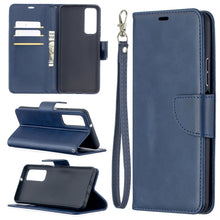 Load image into Gallery viewer, Retro Lambskin Texture Pure Color Horizontal Flip PU Leather Case with Holder &amp; Card Slots &amp; Wallet &amp; Lanyard, For Huawei P smart 2021 / Y7a, For Samsung Galaxy A12