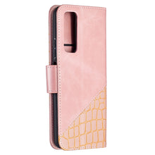 Load image into Gallery viewer, Matching Color Crocodile Texture Horizontal Flip PU Leather Case with Wallet &amp; Holder &amp; Card Slots, For Huawei P smart 2021 / Y7a, For Samsung Galaxy A12
