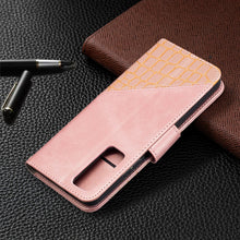 Load image into Gallery viewer, Matching Color Crocodile Texture Horizontal Flip PU Leather Case with Wallet &amp; Holder &amp; Card Slots, For Huawei P smart 2021 / Y7a, For Samsung Galaxy A12