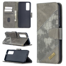 Load image into Gallery viewer, Matching Color Crocodile Texture Horizontal Flip PU Leather Case with Wallet &amp; Holder &amp; Card Slots, For Huawei P smart 2021 / Y7a, For Samsung Galaxy A12
