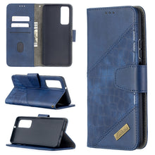 Load image into Gallery viewer, Matching Color Crocodile Texture Horizontal Flip PU Leather Case with Wallet &amp; Holder &amp; Card Slots, For Huawei P smart 2021 / Y7a, For Samsung Galaxy A12