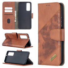 Load image into Gallery viewer, Matching Color Crocodile Texture Horizontal Flip PU Leather Case with Wallet &amp; Holder &amp; Card Slots, For Huawei P smart 2021 / Y7a, For Samsung Galaxy A12