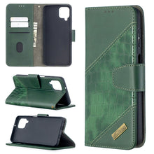 Load image into Gallery viewer, Matching Color Crocodile Texture Horizontal Flip PU Leather Case with Wallet &amp; Holder &amp; Card Slots, For Huawei P smart 2021 / Y7a, For Samsung Galaxy A12