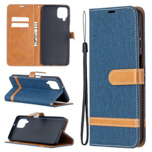 Load image into Gallery viewer, Lite Color Matching Denim Texture Horizontal Flip Leather Case with Holder &amp; Card Slots &amp; Wallet &amp; Lanyard, For Huawei P smart 2021 / Y7a, For Samsung Galaxy A12