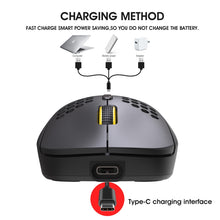 Load image into Gallery viewer, HXSJ T90 RGB Light Three-mode Wireless Gaming Mouse