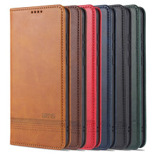 Load image into Gallery viewer, AZNS Magnetic Calf Texture Horizontal Flip Leather Case with Card Slots &amp; Holder &amp; Wallet, For OPPO A15, For vivo Y20, For vivo Y70s / Y51s / IQOO U1, For Samsung Galaxy A42 5G, For Samsung Galaxy M51 (Side Fingerprint)
