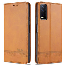 Load image into Gallery viewer, AZNS Magnetic Calf Texture Horizontal Flip Leather Case with Card Slots &amp; Holder &amp; Wallet, For OPPO A15, For vivo Y20, For vivo Y70s / Y51s / IQOO U1, For Samsung Galaxy A42 5G, For Samsung Galaxy M51 (Side Fingerprint)