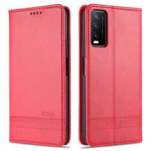 Load image into Gallery viewer, AZNS Magnetic Calf Texture Horizontal Flip Leather Case with Card Slots &amp; Holder &amp; Wallet, For OPPO A15, For vivo Y20, For vivo Y70s / Y51s / IQOO U1, For Samsung Galaxy A42 5G, For Samsung Galaxy M51 (Side Fingerprint)