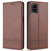 Load image into Gallery viewer, AZNS Magnetic Calf Texture Horizontal Flip Leather Case with Card Slots &amp; Holder &amp; Wallet, For OPPO A15, For vivo Y20, For vivo Y70s / Y51s / IQOO U1, For Samsung Galaxy A42 5G, For Samsung Galaxy M51 (Side Fingerprint)