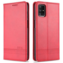 Load image into Gallery viewer, AZNS Magnetic Calf Texture Horizontal Flip Leather Case with Card Slots &amp; Holder &amp; Wallet, For OPPO A15, For vivo Y20, For vivo Y70s / Y51s / IQOO U1, For Samsung Galaxy A42 5G, For Samsung Galaxy M51 (Side Fingerprint)