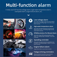 Load image into Gallery viewer, M12 OBD2 + GPS Mode Car Head-up Display HUD Overspeed / Speed / Water Temperature / Low Voltage / Fault Alarm, M12