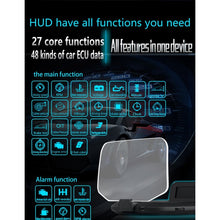 Load image into Gallery viewer, C1 OBD2 + GPS Mode Car HUD Head-up Display Compass / Speed / Water Temperature / Voltage Display / Speed / Fault Alarm / Navigation Function, C1 With Navigation Function