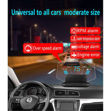 Load image into Gallery viewer, C1 OBD2 + GPS Mode Car HUD Head-up Display Compass / Speed / Water Temperature / Voltage Display / Speed / Fault Alarm / Navigation Function, C1 With Navigation Function