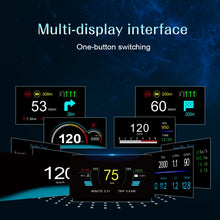 Load image into Gallery viewer, C1 OBD2 + GPS Mode Car HUD Head-up Display Compass / Speed / Water Temperature / Voltage Display / Speed / Fault Alarm / Navigation Function, C1 With Navigation Function
