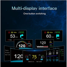 Load image into Gallery viewer, C1 OBD2 + GPS Mode Car HUD Head-up Display Compass / Speed / Water Temperature / Voltage Display / Speed / Fault Alarm / Navigation Function, C1 With Navigation Function