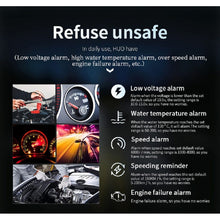 Load image into Gallery viewer, C3 OBD2 + GPS Mode Car Head-up Display HUD Overspeed / Speed / Water Temperature Too High / Voltage Too Low / Engine Failure Alarm / Fatigue Driving Reminder / Navigation Function, C3