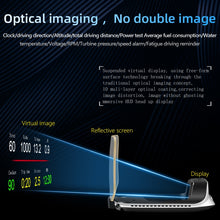 Load image into Gallery viewer, C3 OBD2 + GPS Mode Car Head-up Display HUD Overspeed / Speed / Water Temperature Too High / Voltage Too Low / Engine Failure Alarm / Fatigue Driving Reminder / Navigation Function, C3