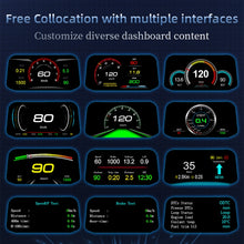Load image into Gallery viewer, C3 OBD2 + GPS Mode Car Head-up Display HUD Overspeed / Speed / Water Temperature Too High / Voltage Too Low / Engine Failure Alarm / Fatigue Driving Reminder / Navigation Function, C3