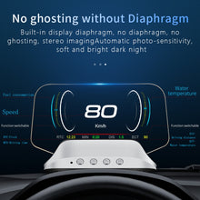 Load image into Gallery viewer, C3 OBD2 + GPS Mode Car Head-up Display HUD Overspeed / Speed / Water Temperature Too High / Voltage Too Low / Engine Failure Alarm / Fatigue Driving Reminder / Navigation Function, C3