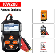 Load image into Gallery viewer, KONNWEI KW208 Car TFT Color Screen Battery Tester Support 8 Languages, KW208