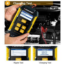 Load image into Gallery viewer, KONNWEI KW510 3 in 1 Car Battery Tester / Charger / Repairer, Support 8 Languages, KW510(EU Plug), KW510(US Plug)