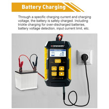 Load image into Gallery viewer, KONNWEI KW510 3 in 1 Car Battery Tester / Charger / Repairer, Support 8 Languages, KW510(EU Plug), KW510(US Plug)