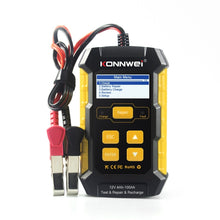 Load image into Gallery viewer, KONNWEI KW510 3 in 1 Car Battery Tester / Charger / Repairer, Support 8 Languages, KW510(EU Plug), KW510(US Plug)