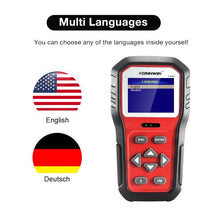 Load image into Gallery viewer, KONNWEI KW860 Car 2.8 inch TFT Color Screen Battery Tester Support 8 Languages / I Key Analysis Function, KW860