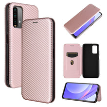 Load image into Gallery viewer, Carbon Fiber Texture Magnetic Horizontal Flip TPU + PC + PU Leather Case with Card Slot, For Xiaomi Poco M3, For Samsung Galaxy A02s, For Xiaomi Redmi Note 9 5G, For Xiaomi Redmi Note 9 4G