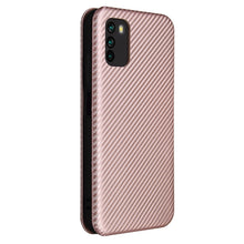 Load image into Gallery viewer, Carbon Fiber Texture Magnetic Horizontal Flip TPU + PC + PU Leather Case with Card Slot, For Xiaomi Poco M3, For Samsung Galaxy A02s, For Xiaomi Redmi Note 9 5G, For Xiaomi Redmi Note 9 4G