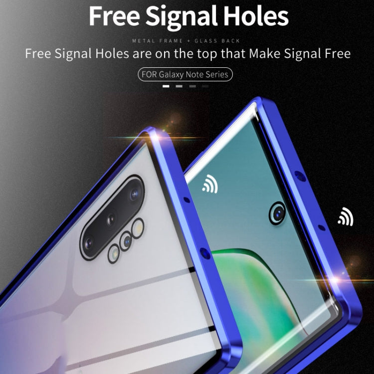 Magnetic Metal Frame Double-sided Tempered Glass Case, For Samsung Galaxy Note10, For Samsung Galaxy Note10+