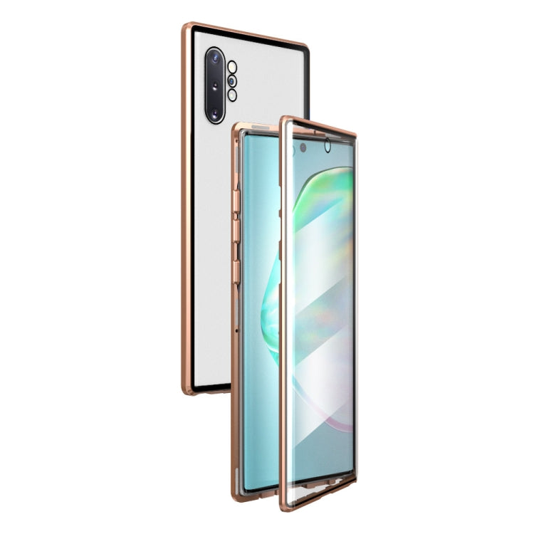 Magnetic Metal Frame Double-sided Tempered Glass Case, For Samsung Galaxy Note10, For Samsung Galaxy Note10+