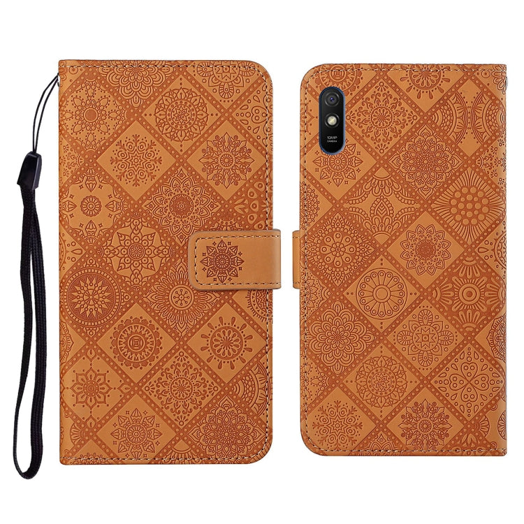 Ethnic Style Embossed Pattern Horizontal Flip Leather Case with Holder & Card Slots & Wallet & Lanyard, For Xiaomi Redmi 9, For Xiaomi Redmi 9A, For Xiaomi Redmi 9C, For Xiaomi Redmi Note 9, For Xiaomi Redmi Note 9 Pro, For Xiaomi Mi 10 5G