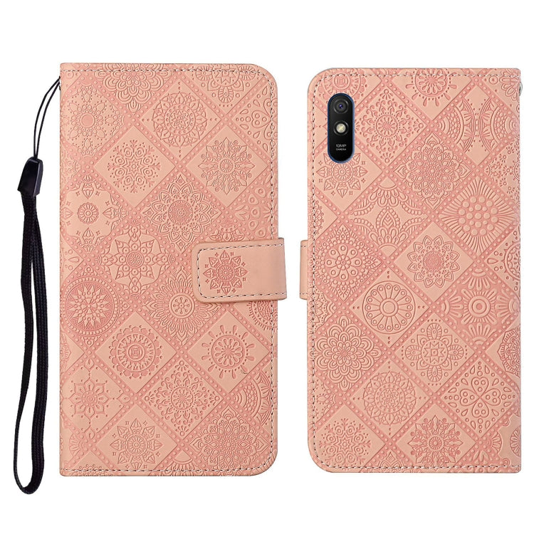 Ethnic Style Embossed Pattern Horizontal Flip Leather Case with Holder & Card Slots & Wallet & Lanyard, For Xiaomi Redmi 9, For Xiaomi Redmi 9A, For Xiaomi Redmi 9C, For Xiaomi Redmi Note 9, For Xiaomi Redmi Note 9 Pro, For Xiaomi Mi 10 5G