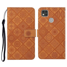 Load image into Gallery viewer, Ethnic Style Embossed Pattern Horizontal Flip Leather Case with Holder &amp; Card Slots &amp; Wallet &amp; Lanyard, For Xiaomi Redmi 9, For Xiaomi Redmi 9A, For Xiaomi Redmi 9C, For Xiaomi Redmi Note 9, For Xiaomi Redmi Note 9 Pro, For Xiaomi Mi 10 5G