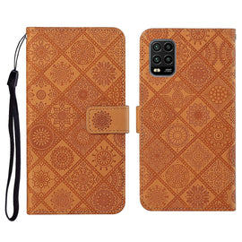 Ethnic Style Embossed Pattern Horizontal Flip Leather Case with Holder & Card Slots & Wallet & Lanyard, For Xiaomi Mi 10 Lite 5G, For Xiaomi Mi 10T 5G, For Xiaomi Mi 10T Lite 5G, For Xiaomi Mi Note 10 Lite, For Xiaomi Mi Note 10 / 10 Pro