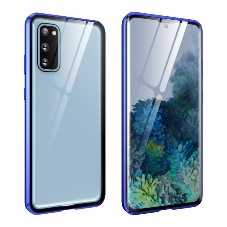 Magnetic Metal Frame Double-sided Tempered Glass Case, For Samsung Galaxy S20, For Samsung Galaxy S20+, For Samsung Galaxy S20 Ultra, For Samsung Galaxy S20 FE