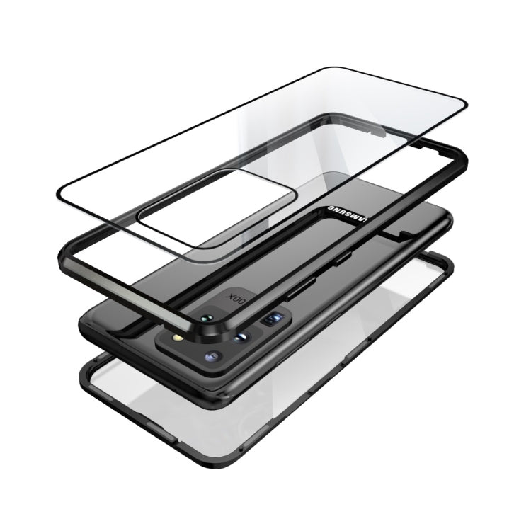 Magnetic Metal Frame Double-sided Tempered Glass Case, For Samsung Galaxy S20, For Samsung Galaxy S20+, For Samsung Galaxy S20 Ultra, For Samsung Galaxy S20 FE