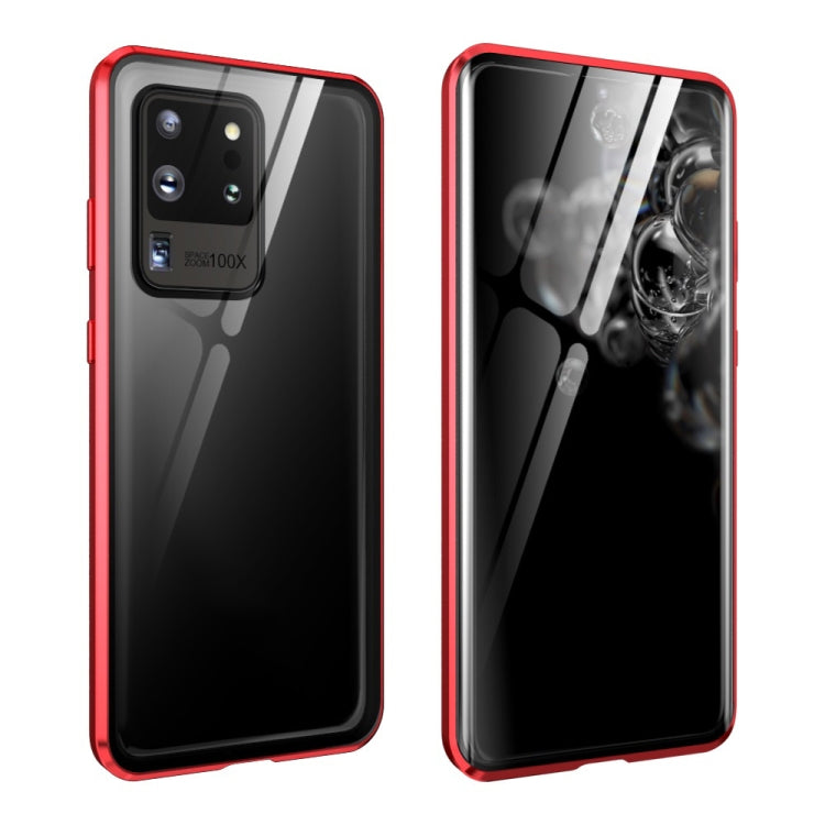 Magnetic Metal Frame Double-sided Tempered Glass Case, For Samsung Galaxy S20, For Samsung Galaxy S20+, For Samsung Galaxy S20 Ultra, For Samsung Galaxy S20 FE