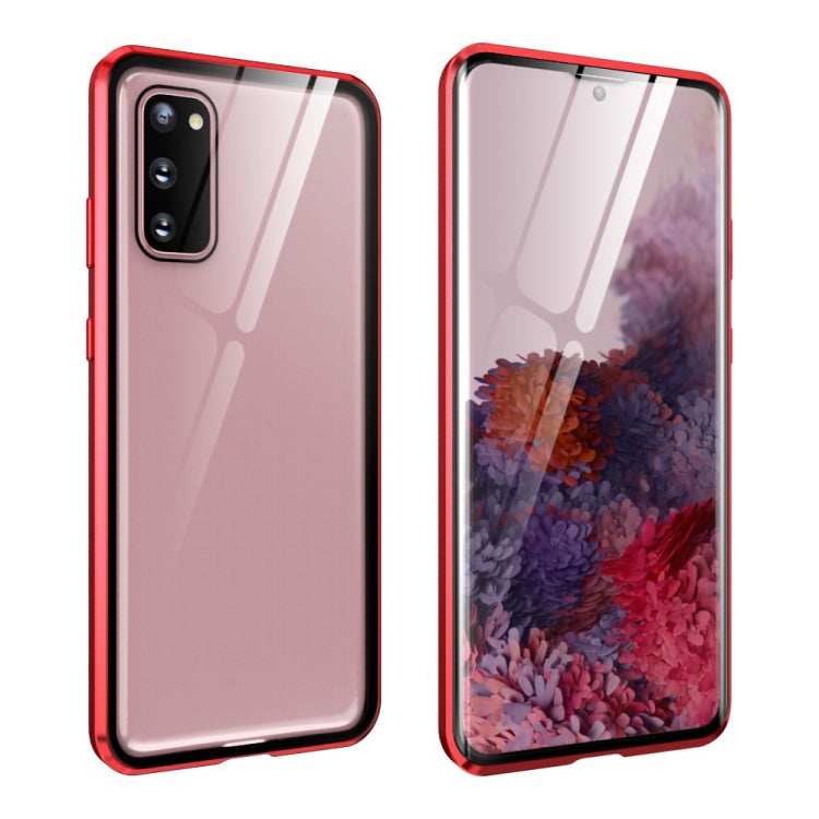 Magnetic Metal Frame Double-sided Tempered Glass Case, For Samsung Galaxy S20, For Samsung Galaxy S20+, For Samsung Galaxy S20 Ultra, For Samsung Galaxy S20 FE