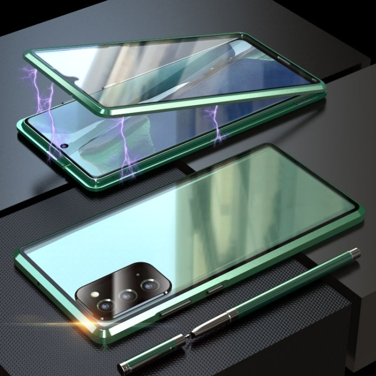 Magnetic Metal Frame Double-sided Tempered Glass Case, For Samsung Galaxy Note20, For Samsung Galaxy Note20 Ultra