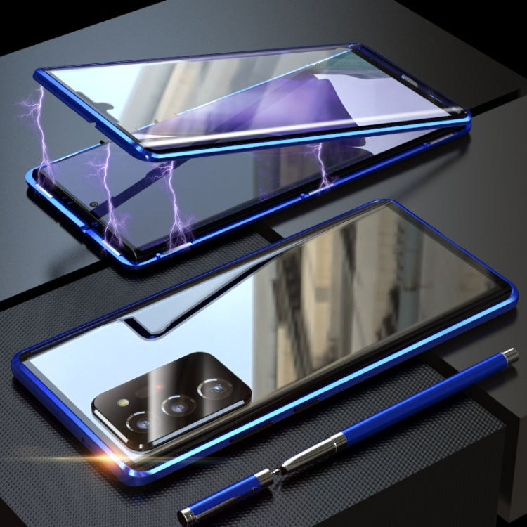 Magnetic Metal Frame Double-sided Tempered Glass Case, For Samsung Galaxy Note20, For Samsung Galaxy Note20 Ultra