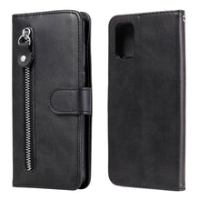 Load image into Gallery viewer, Fashion Calf Texture Zipper Horizontal Flip Leather Case with Stand &amp; Card Slots &amp; Wallet Function, For Samsung Galaxy S20 FE, For Xiaomi Poco X3 NFC