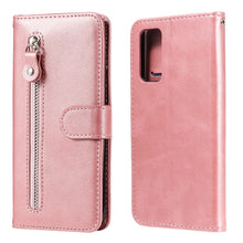 Load image into Gallery viewer, Fashion Calf Texture Zipper Horizontal Flip Leather Case with Stand &amp; Card Slots &amp; Wallet Function, For Samsung Galaxy S20 FE, For Xiaomi Poco X3 NFC