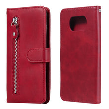 Load image into Gallery viewer, Fashion Calf Texture Zipper Horizontal Flip Leather Case with Stand &amp; Card Slots &amp; Wallet Function, For Samsung Galaxy S20 FE, For Xiaomi Poco X3 NFC