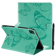 Load image into Gallery viewer, Pressed Printing Butterfly Pattern Horizontal Flip Leather Case with Holder &amp; Card Slots &amp; Wallet &amp; Sleep / Wake-up Function, For iPad Air 2022 / 2020 10.9 /iPad Pro 11 2020 / 2018, For Lenovo Tab M10 Plus TB-X606F, For Samsung Galaxy S6 Lite P610     ...