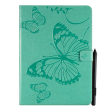 Load image into Gallery viewer, Pressed Printing Butterfly Pattern Horizontal Flip Leather Case with Holder &amp; Card Slots &amp; Wallet &amp; Sleep / Wake-up Function, For iPad Air 2022 / 2020 10.9 /iPad Pro 11 2020 / 2018, For Lenovo Tab M10 Plus TB-X606F, For Samsung Galaxy S6 Lite P610     ...