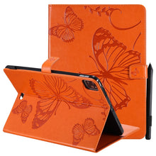 Load image into Gallery viewer, Pressed Printing Butterfly Pattern Horizontal Flip Leather Case with Holder &amp; Card Slots &amp; Wallet &amp; Sleep / Wake-up Function, For iPad Air 2022 / 2020 10.9 /iPad Pro 11 2020 / 2018, For Lenovo Tab M10 Plus TB-X606F, For Samsung Galaxy S6 Lite P610     ...