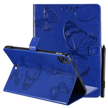 Load image into Gallery viewer, Pressed Printing Butterfly Pattern Horizontal Flip Leather Case with Holder &amp; Card Slots &amp; Wallet &amp; Sleep / Wake-up Function, For iPad Air 2022 / 2020 10.9 /iPad Pro 11 2020 / 2018, For Lenovo Tab M10 Plus TB-X606F, For Samsung Galaxy S6 Lite P610     ...